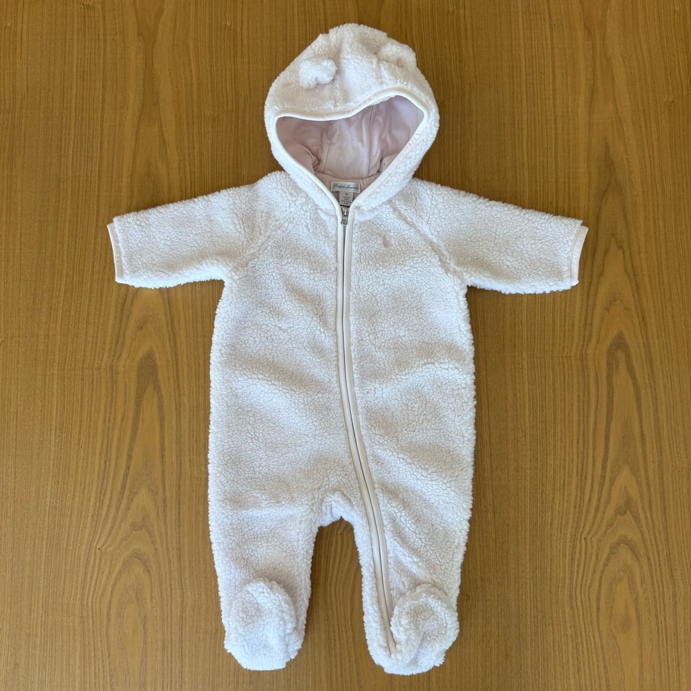Ralph Lauren Baby - Fuzzy, Warm, Pink One-Piece